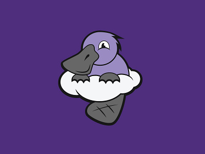 Cloud Platypus animal brand branding cloud digital illustration logo logomark platypus