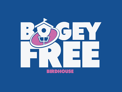 Birdhouse Disc Golf Bogey Free activewear athlete athletics disc golf frisbee golf sports sportswear typography