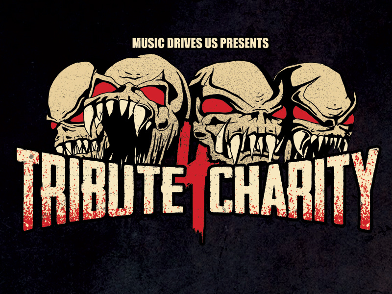 Tribute 4 Charity 2018 charity concert gig poster skull tribute thrash metal groove metal metal concert poster