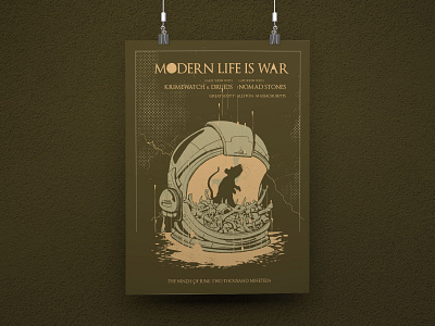 Modern Life is War Gig Poster