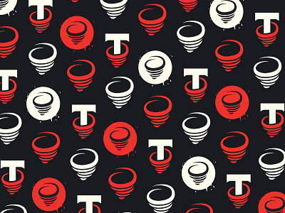 Tournadeau Pattern badge cyclone icon iconography logomark music podcast storm symbol tornado typography