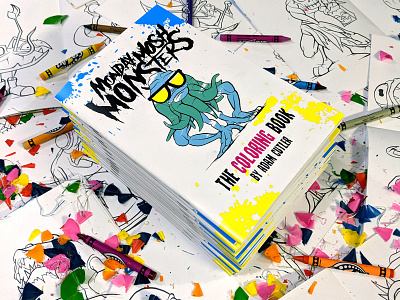 Monday Mosh Monsters: The Coloring Book