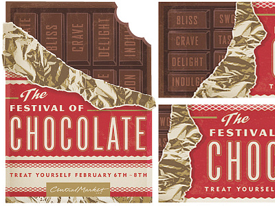 Central Market Chocolate Festival central market chocolate chocolate bar chocolate festival illustration work done at mcgarrah jessee