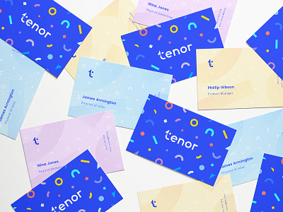 Tenor - Business cards abstract branding business cards color colorful identity logo pattern print shapes