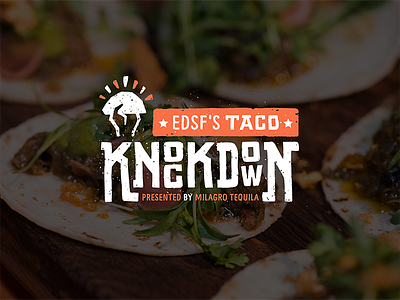 Taco Knockdown - logo branding food identity illustration logo mexican food san francisco taco taco knockdown tacos