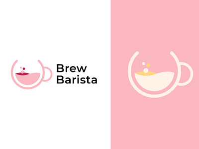 Brew Barista | Logo Design art branding design flat graphic design illustration illustrator logo minimal typography