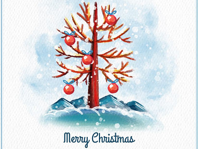 Christmas Illustration christmas december holiday merry christmas tree typo winter