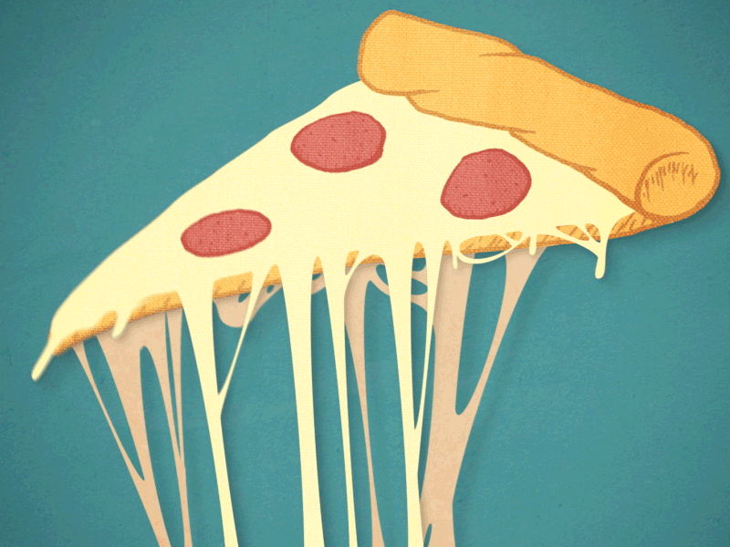 Food Junkies Pizza cheese cheesy hand pepperoni pizza
