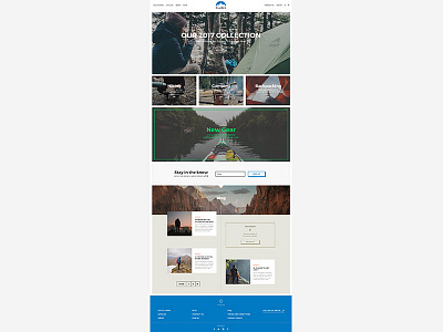 BlueBird Shopify Theme - Homepage Full