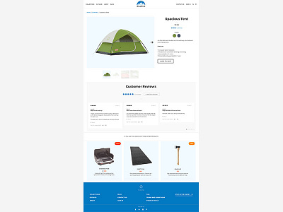 Bluebird Shopify Theme Product Full design mockup shopify ui ui design web design