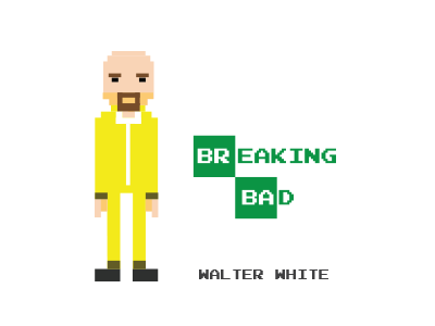 8bit Walter White 8 bit breaking bad