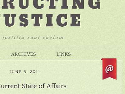 Obstructing Injustice header texture typography web