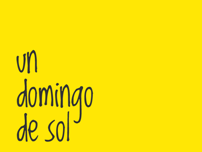 Logo "un domingo de sol" brand energetic logo simple udds