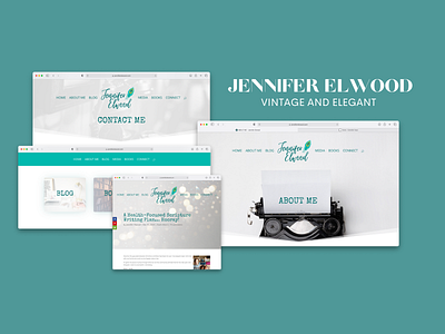 Jennifer Elwood | Vintage and Elegant webdesign webdevelopment wordpress design