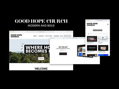 Good Hope Church | Modern and Bold sqaurespace webdesign webdevelopment