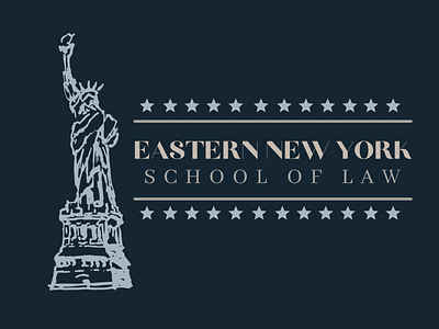 New York School of Law branding logo logodesign