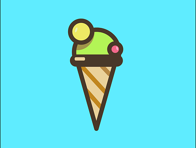 Ice-cream art artist artwork design icons iconset illustration vector