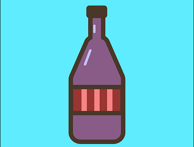 Bottle art artist artwork design icons iconset illustration vector