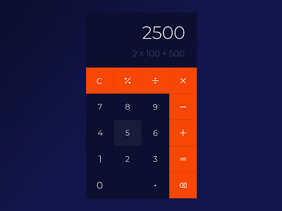 Daily ui #004 calculator digits numbers