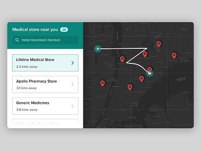 Daily ui #020 location location tracker maps pin search location store finder track