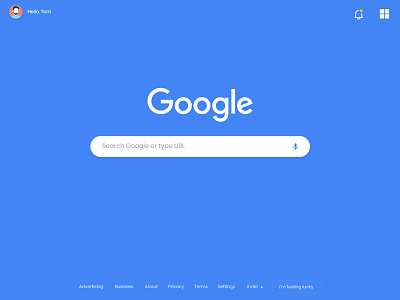 Google Search Page concept google redesign user interface