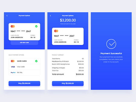 Payment Flow by Nakul Soni on Dribbble