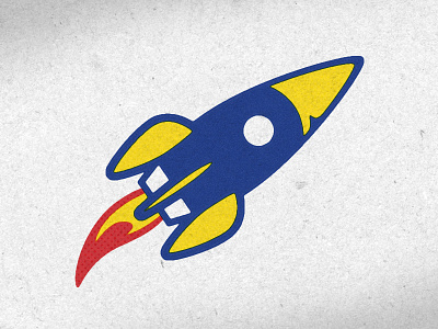 Retro Rocket blast fly kids launch off retro rocket space spaceship