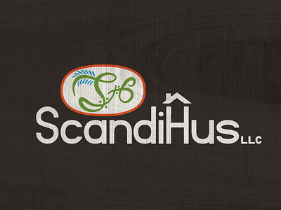Scandihus art brand coffee culture finland folk iceland logo norway rosemaling scandinavian sweden