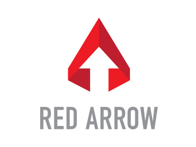 Red Arrow arrrow fire flame goemetric icon logo red ribbon simple smoked