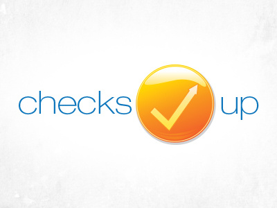 checks up bright button gloss glossy icon incentive logo orange restaurant simple yellow