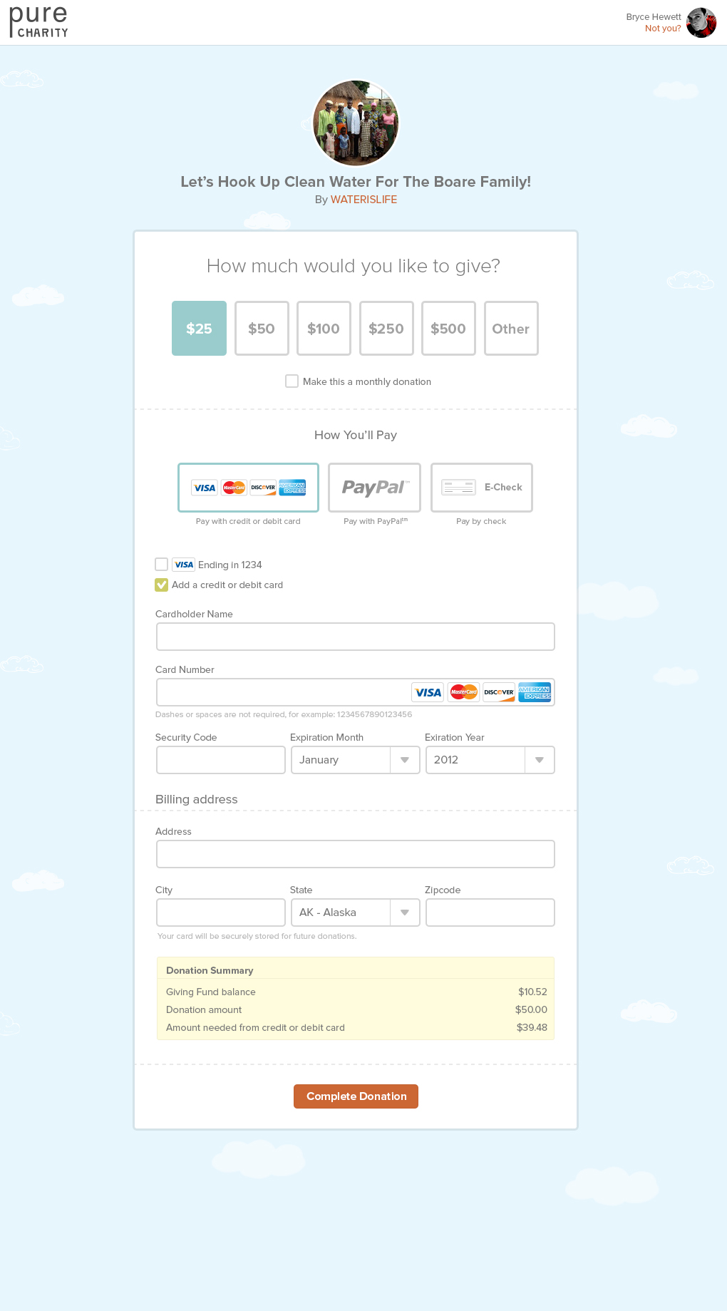 Funding Flow Payment options by Bryce Hewett on Dribbble