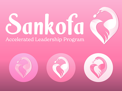 Logo Design - The Sankofa Program 🦢 adobe art bird bird logo brand design branding creative cute elegant feminine graphic design illustration illustrator logo pink swan