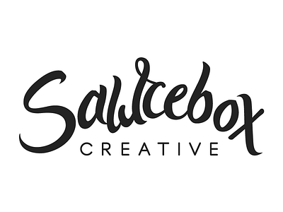 Sawcebox Logo lettering logo logotype typography