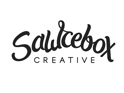 Sawcebox Logo Revised lettering logo logotype typography