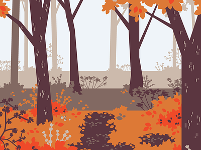 Autumn Forest cute forest illustration nature