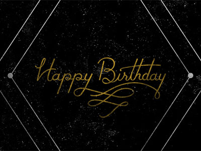 Birthday Lettering birthday dark lettering script texture