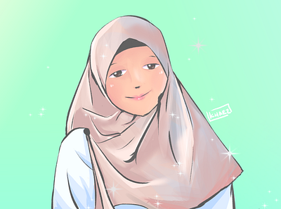 AYANG - MUSLIMAH GIRL ANIME anime anime girl anime halal anime style animeart character halal ill illustration