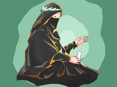 ANIME NIQAB anime anime girl anime halal anime style animeart arabian candle character gambar halal illustration indonesia muslim muslimah