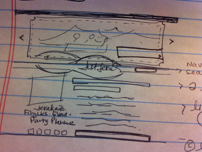 Initial Thought on Layout - Sketch