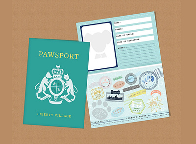 Petcare Passport design illustration