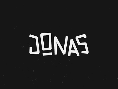 Jonas Logotype custom jonas logo logotype playful rough type