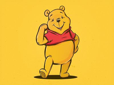 Winnie The Pooh bear book child children drawing honey illustration pooh the winnie