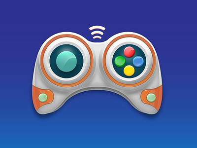 Joystick wireless game remote artwork design game art game design game object game remote gamepad gamer gradient gradients graphic design icon illustration illustrator joystick logo player playstation ui vector