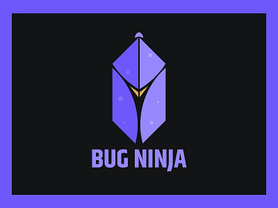 Bug Ninja Logo blue branding bug color creative logo design logo logomark minimal ninja ui ux vector