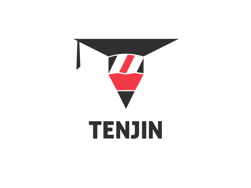 Tenjin Logo Concept branding learning logo logo design mooc student