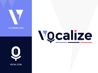 Vocalize Logo branding logo logo design vocal voice