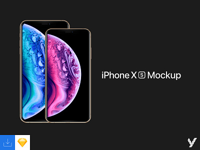 iPhone XS/Max Mockup apple apple devices design device device mockup iphone iphone xs iphone xs max sketch svg variants vector