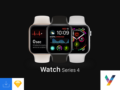 Watch Series 4 Mockup apple design download free ios mockup series 4 sketch svg variants vector watch