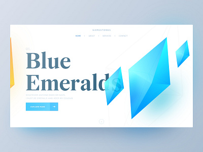 Blue Emeralds affinity affinity designer blue cool design emerald gradient ui vector web