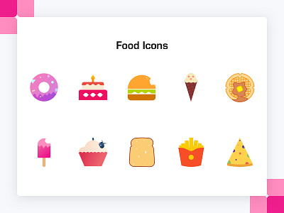 Food Icon Set food food icons icongraphy icons icons set vector
